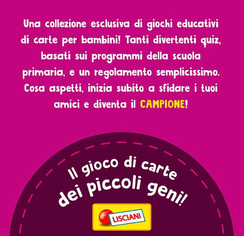 GIOCO LISCIANI- IL GIOCO DI CARTE CAMPIONI DI MATEMATICA