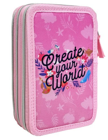 ASTUCCIO 3 ZIP PRINCIPESSE