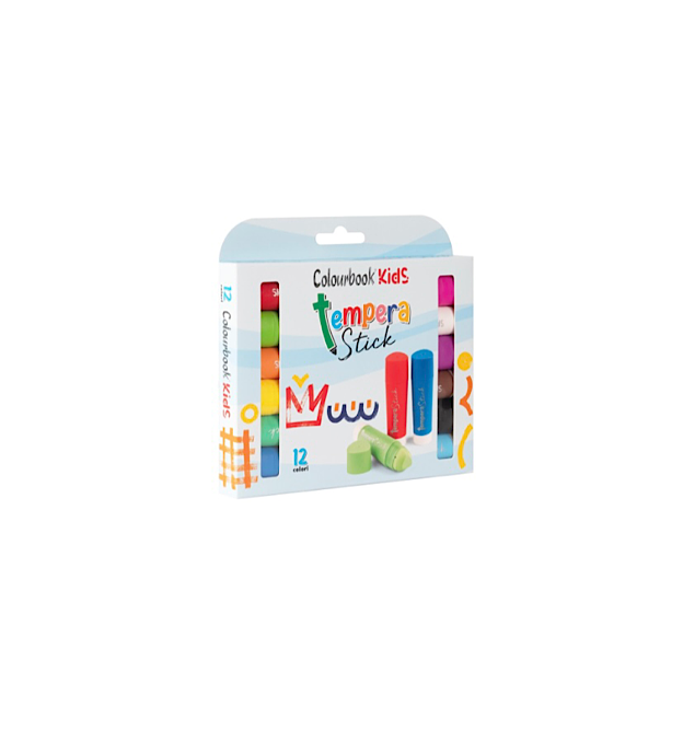 TEMPERA STICK JUMBO 12 COLORI