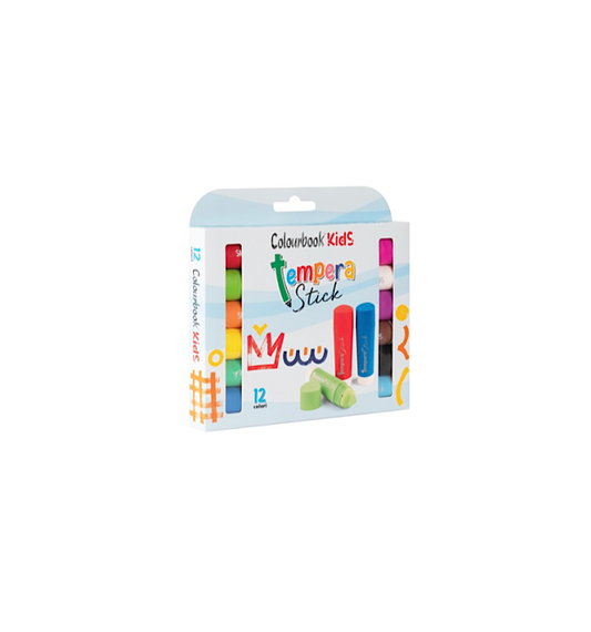 TEMPERA STICK JUMBO 12 COLORI