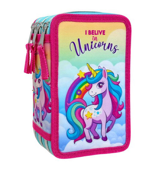 ASTUCCIO 3 ZIP UNICORNO