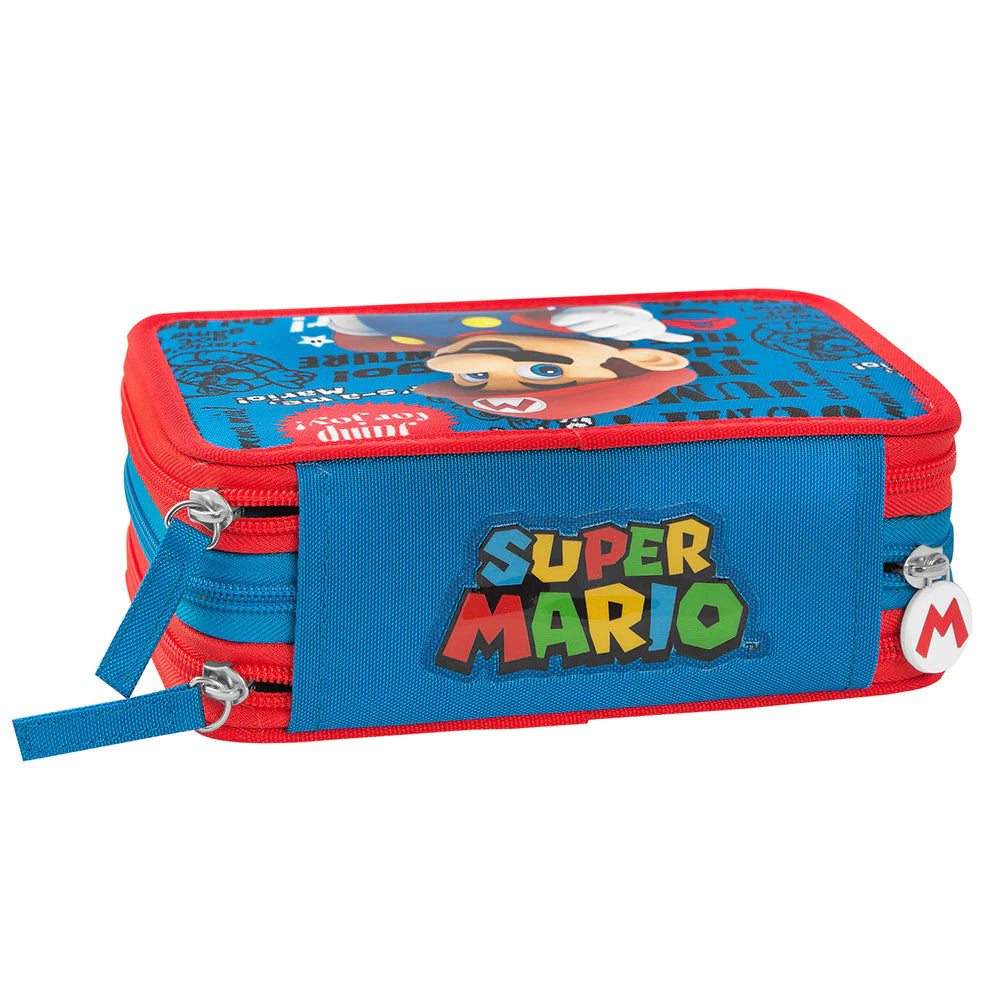 ASTUCCIO 3 ZIP SUPER MARIO