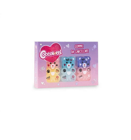 COCCOLOTTI- SET DI 3 GOMME DA CANCELLARE