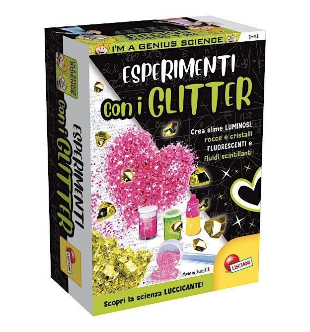 GIOCO LISCIANI- ESPERIMENTO CON I GLITTER