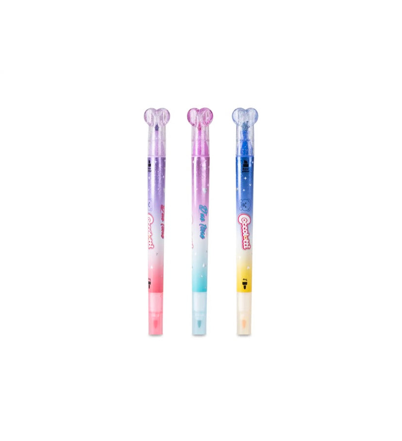 COCCOLOTTI- SET 3 EVIDENZIATORI DOPPIA PUNTA