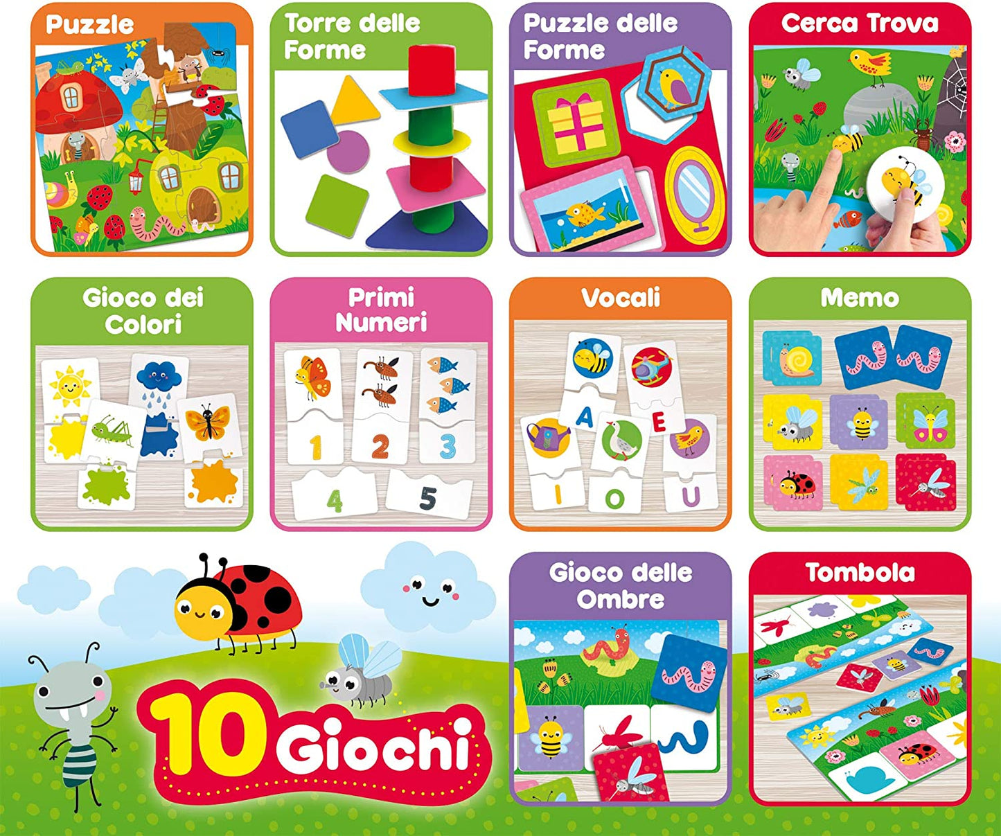 GIOCO LISCIANI- LA RACCOLTA DEI GIOCHI EDUCATIVI