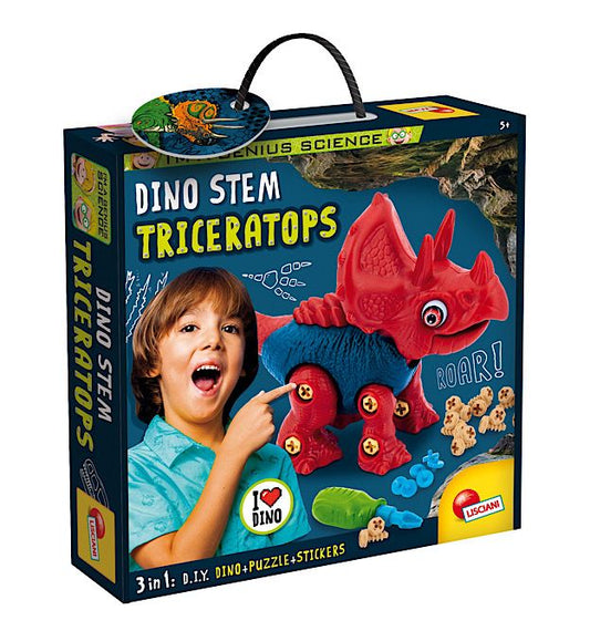 GIOCO LISCIANI- I'AM A GENIUS DINO STEM TRICERATOPS