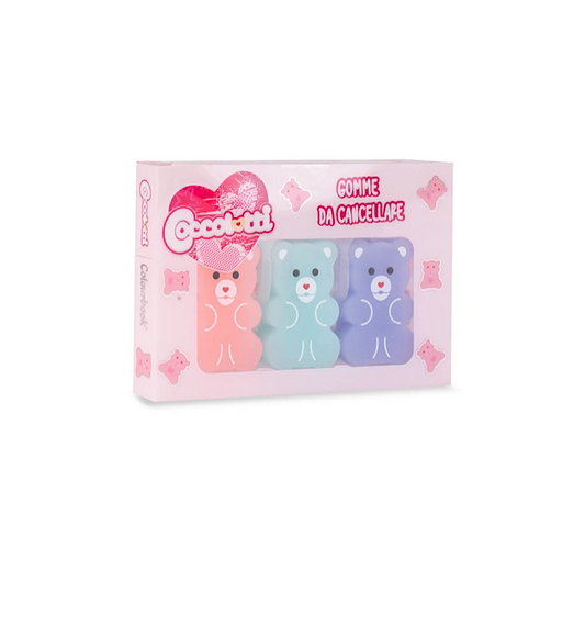 COCCOLOTTI- SET DI 3 GOMME DA CANCELLARE