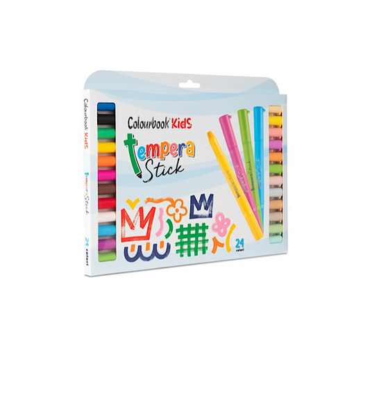 TEMPERA STICK RAINBOW 24 COLORI