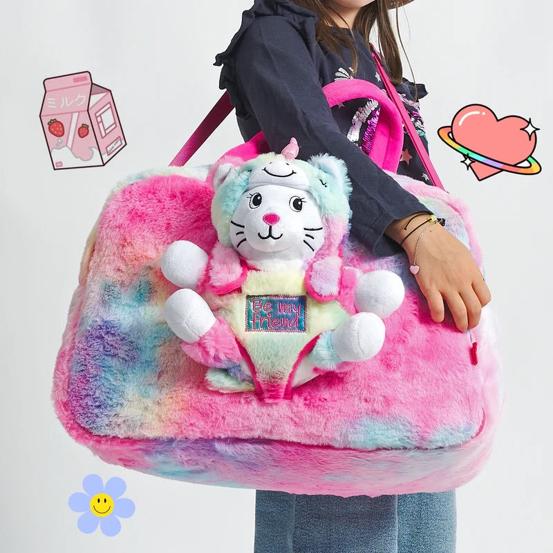 BORSA SPORT CON PELUCHE - PERLETTI