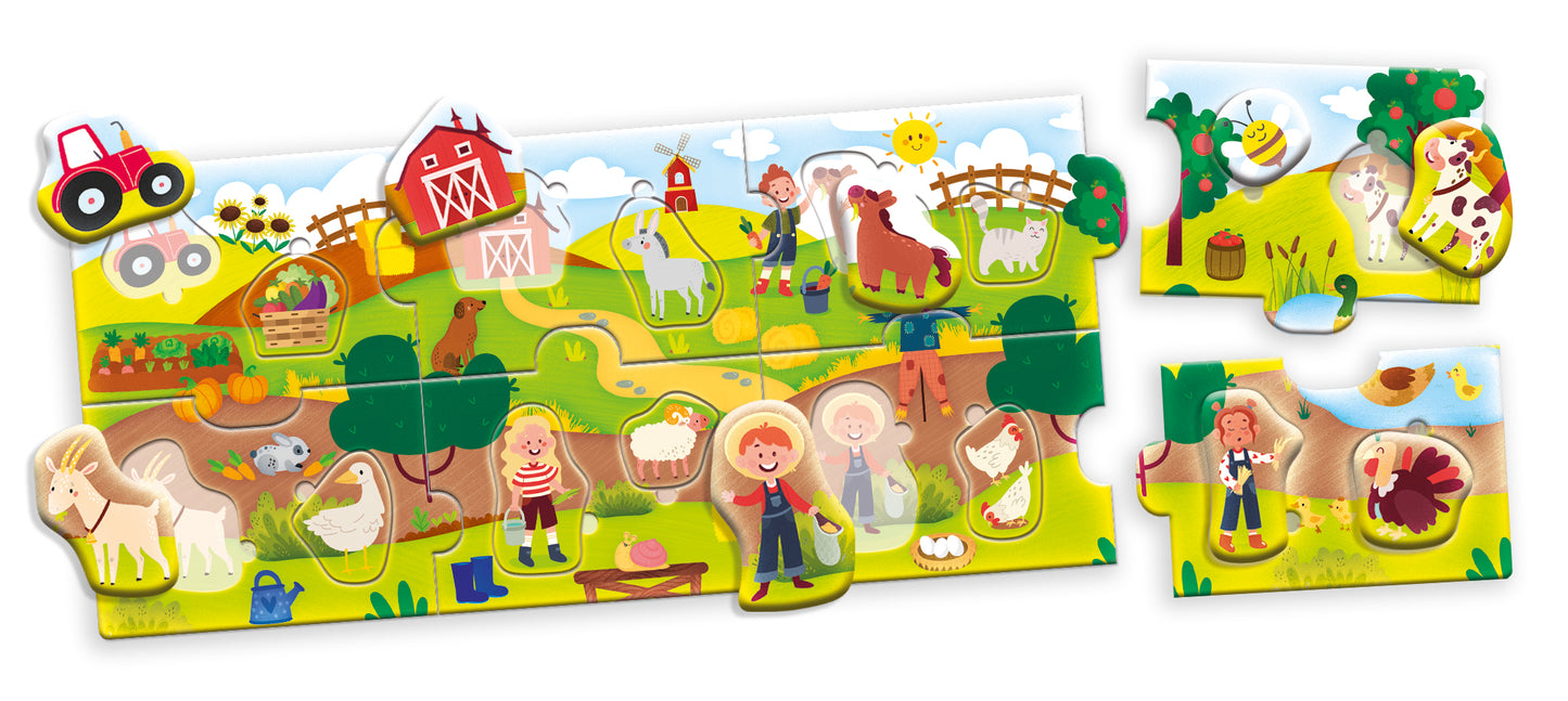 GIOCO LISCIANI- PUZZLE PANORAMA THE FARM