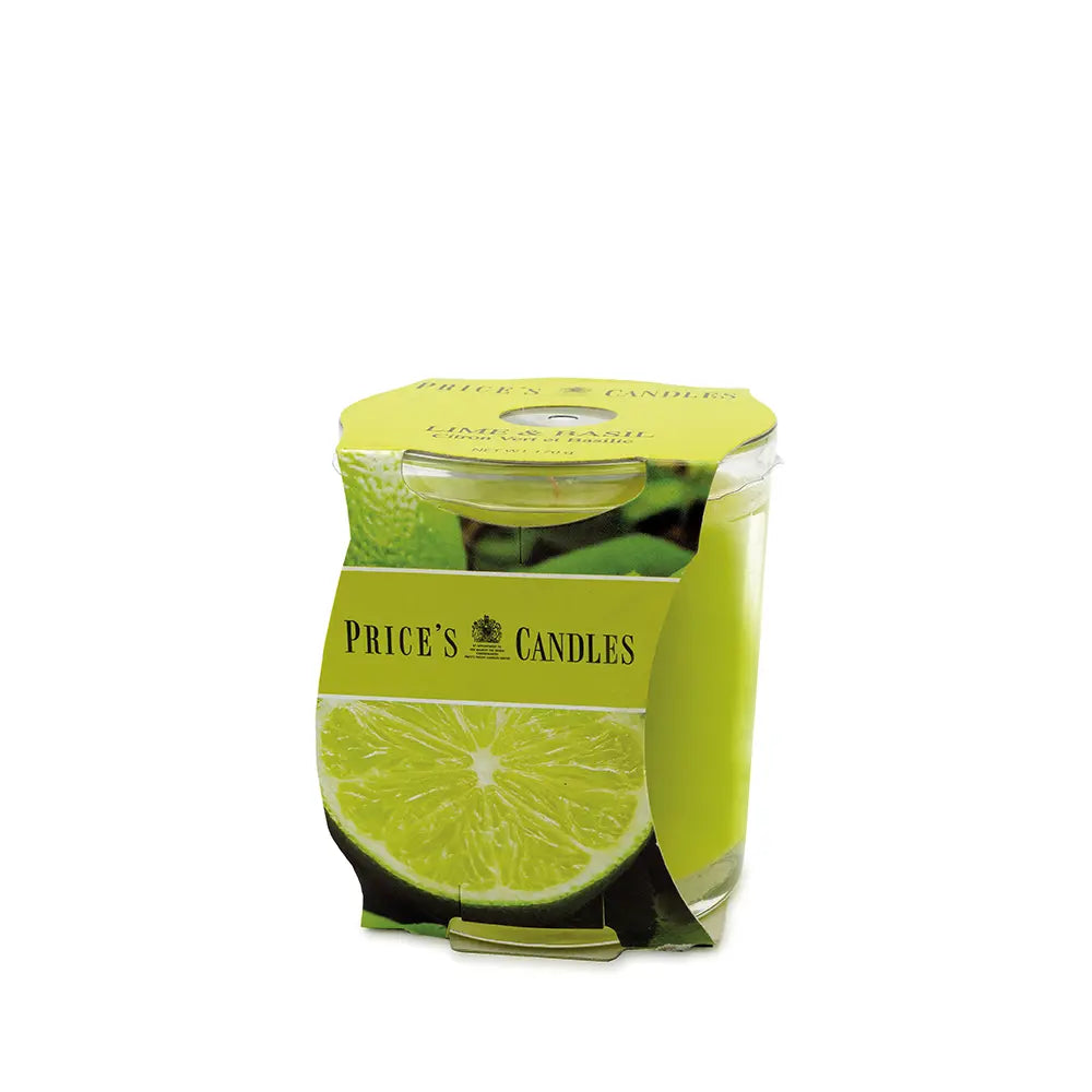 CANDELA- BICCHIERE LIME E BASIL