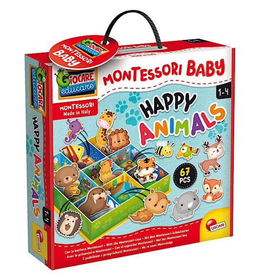 GIOCO LISCIANI- MONTESSORI HAPPY ANIMALS