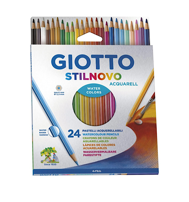 CONFEZIONE DA 24 PASTELLI GIOTTO ACQUERELLABILI- STILNOVO