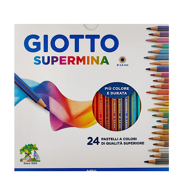 CONFEZIONE DA 24 PASTELLI GIOTTO- SUPERMINA