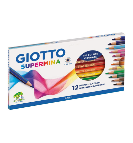 CONFEZIONE DA 12 PASTELLI GIOTTO- SUPERMINA