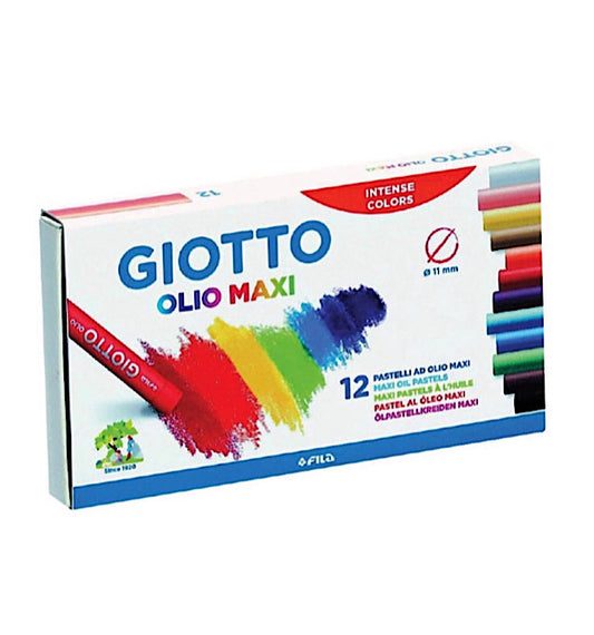 CONFEZIONE DA 12 PASTELLI GIOTTO- OLIO MAXI