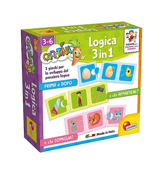 GIOCO LISCIANI- LOGICA 3 IN 1