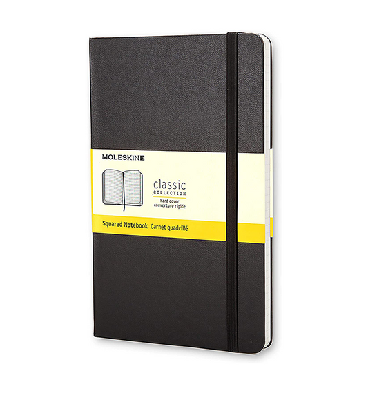 MOLESKINE- SQUARED NOTEBOOK COPERTINA RIGIDA NERA