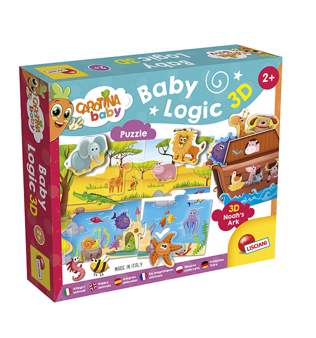 GIOCO LISCIANI- CAROTINA BABY LOGIC 3D ANIMALI