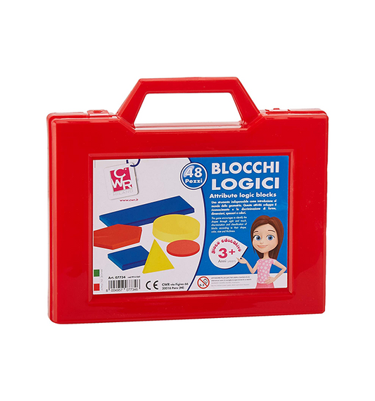 VALIGETTA DI BLOCCHI LOGICI 48 PEZZI